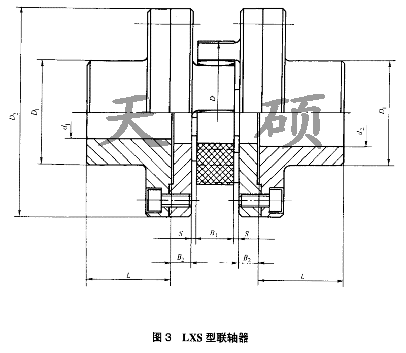 XLS系列<strong>星形双法兰弹性联轴器</strong>