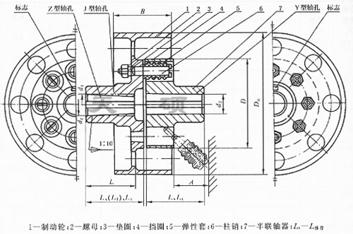 LTZ（原TLL型）<strong>弹性套柱销联轴器</strong>