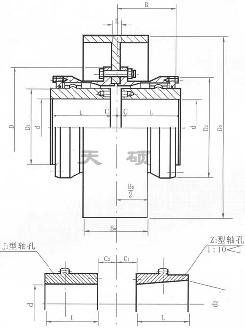 <strong>WGZ 型—带制动轮鼓形齿式联轴器</strong>