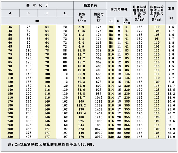 <strong>Z18型工业胀紧套</strong>